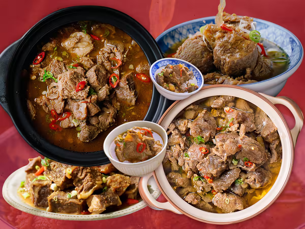 厚切牛腱牛肉爐擺盤情境